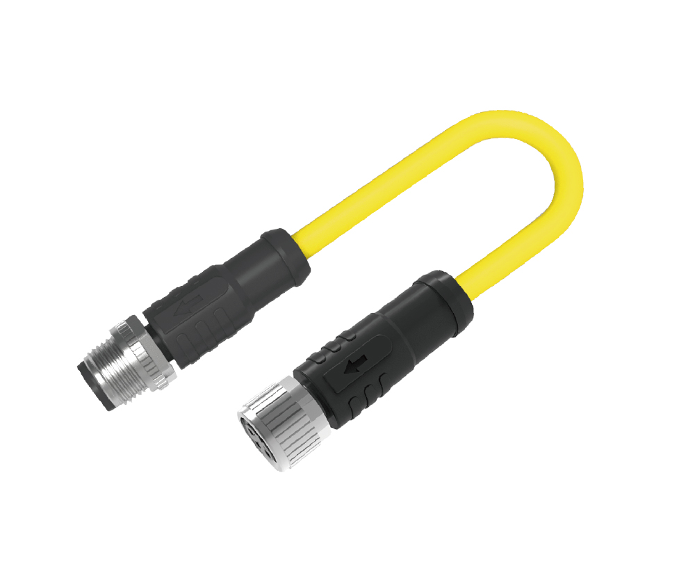 订货号：M12L-MS-5P-M12L-FS-5P-□□-PVC